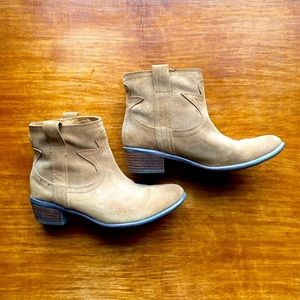 Lucky Brand Leather Cowgirl Booties - Excellent Condition!